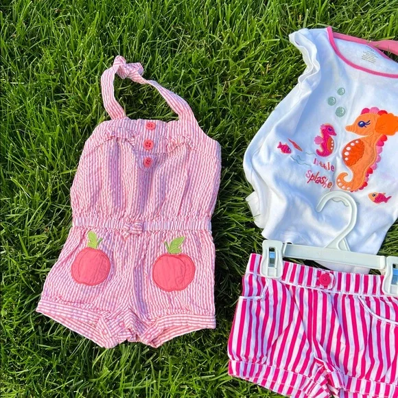 Girls clothing lot sizes 3-6 months, 6-9 months, 6-12 months, 12-18 months 2T